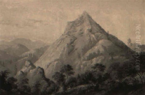 Mountain Landscape Oil Painting by Juan Buckingham Wandesforde