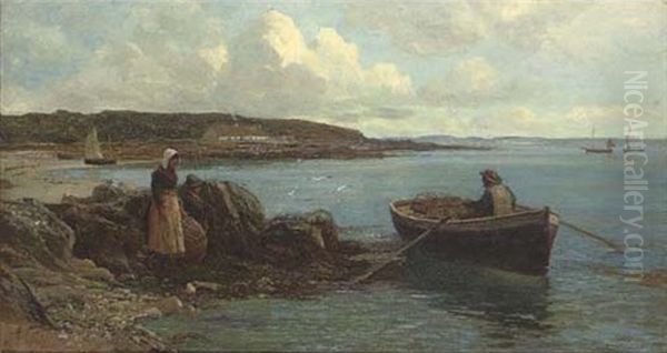 The Fisherman's Return Oil Painting by Richard Wane