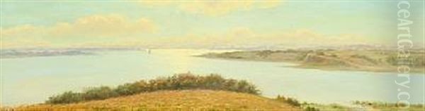 Scenery From Mariager Fjord Oil Painting by Albert Evard Wang