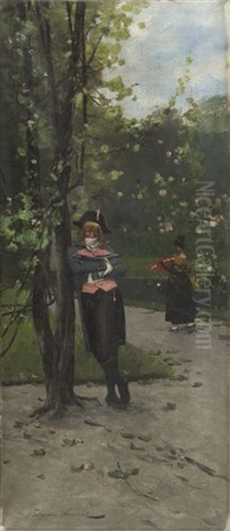 In Park Oil Painting by Wladyslaw Wankie