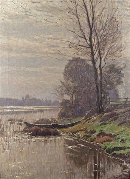 On The Banks Of The Rhine Oil Painting by Arthur Wansleben