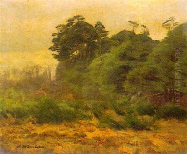 Sturmische Landschaft Oil Painting by Arthur Wansleben