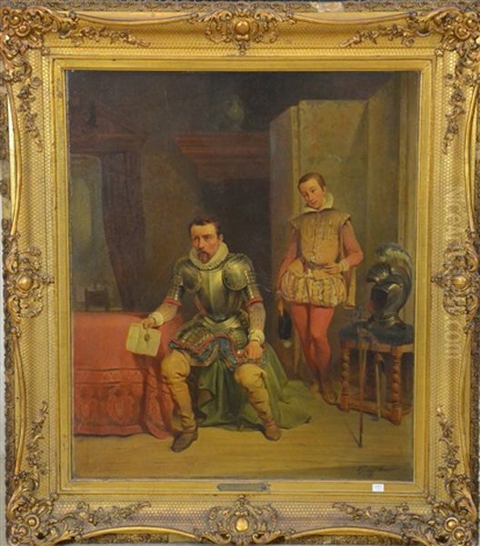 Scene Historique Oil Painting by Gustave (Egidius Karel G.) Wappers