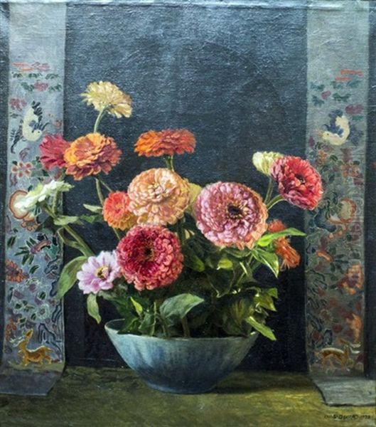 Midnight Peonies by Charles Daniel Ward