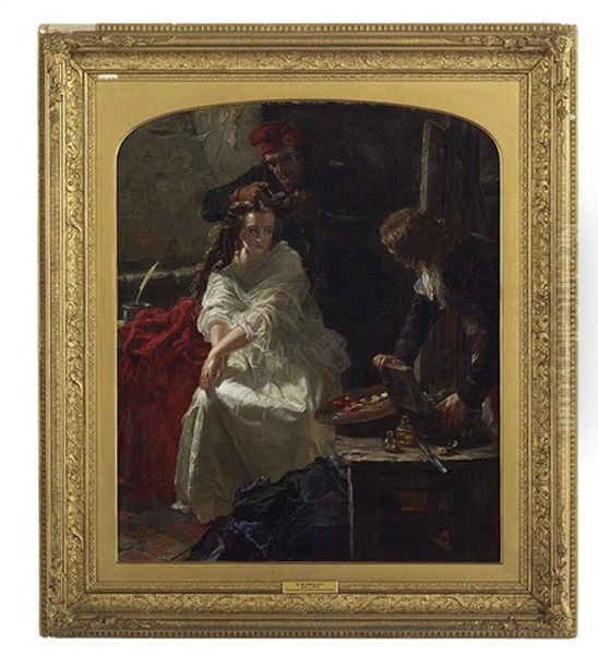 La Toilette Des Morts - Charlotte Corday In The Prison Of The Conciergerie Oil Painting by Edward Matthew Ward