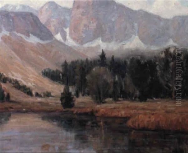 Sierra Lake Oil Painting by Jefferson Stephen Ward