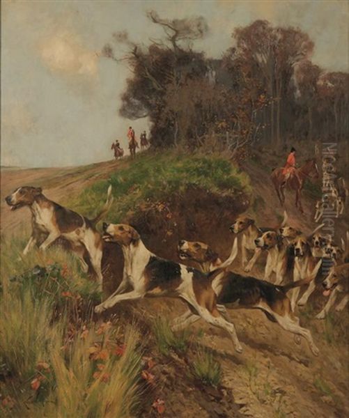 Breaking Cover Oil Painting by Arthur Wardle