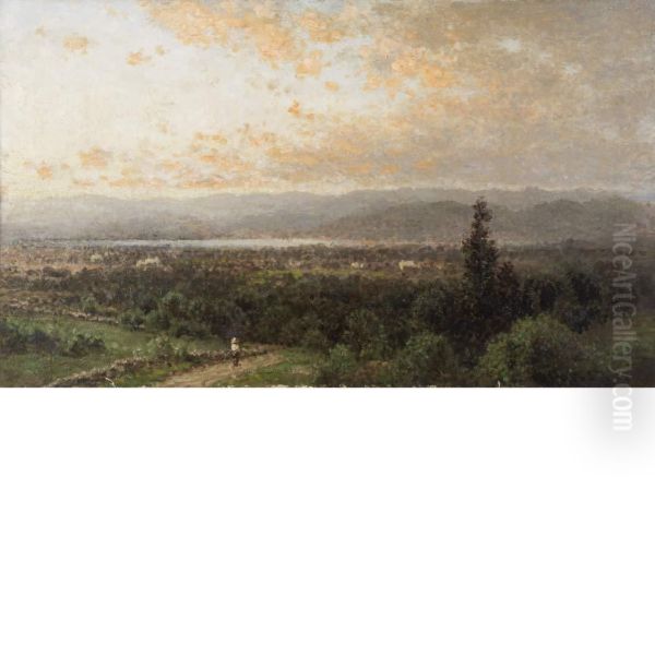 Hackensack Valley Oil Painting by John Bunyan Bristol