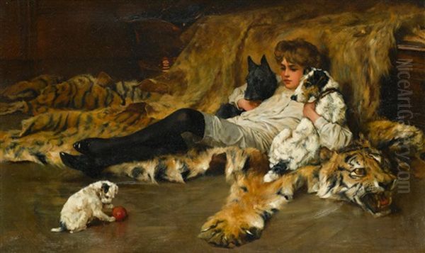 Indolence Oil Painting by Arthur Wardle