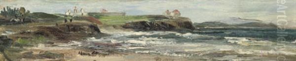 Coastal Cove Oil Painting by William White Warren