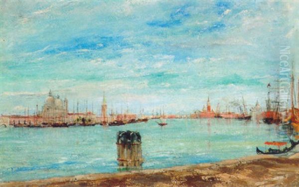 Venice From Across The Lagoon Oil Painting by William White Warren