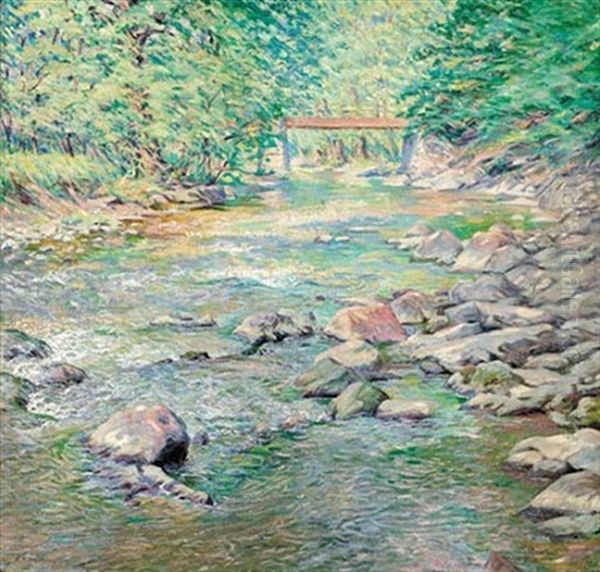 Along The Wissahickon Oil Painting by Elizabeth Fisher Washington