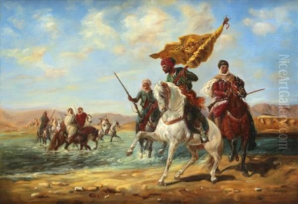 Charge De Cavalerie Oil Painting by Georges Washington