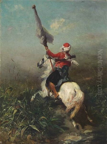 The Standard Bearer Oil Painting by Georges Washington