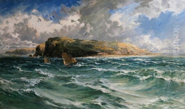 Stormy Seas Oil Painting by Frank Wasley