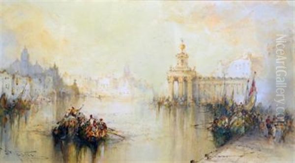 Grand Canal, Venice Oil Painting by Frank Wasley