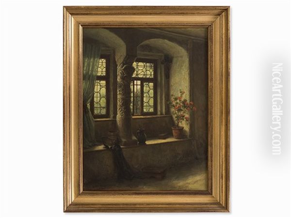 Interior Oil Painting by Arthur Wasse