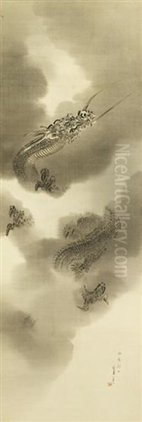 Kakejiku (vertical Hanging Scroll) Oil Painting by Shotei Watanabe