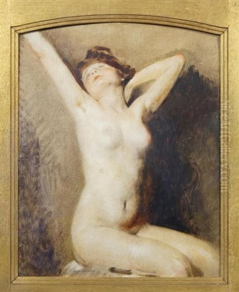 Nude Lady Oil Painting by Charles Joseph Watelet