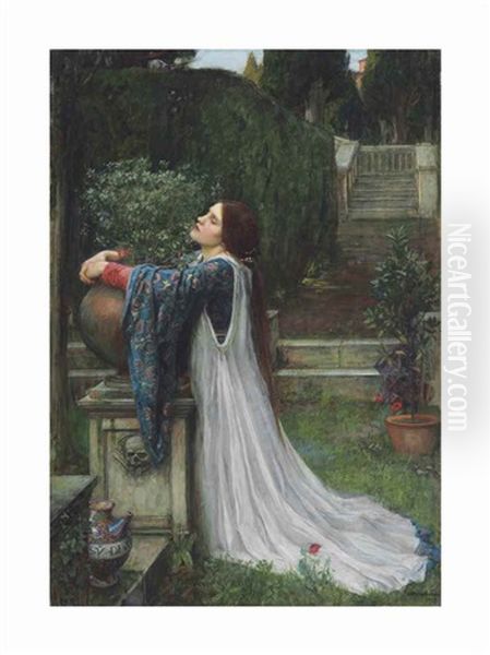 Isabella And The Pot Of Basil Oil Painting by John William Waterhouse