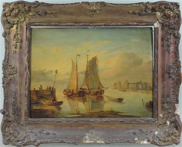 Marine Hollandaise Oil Painting by Anthonie Waterloo