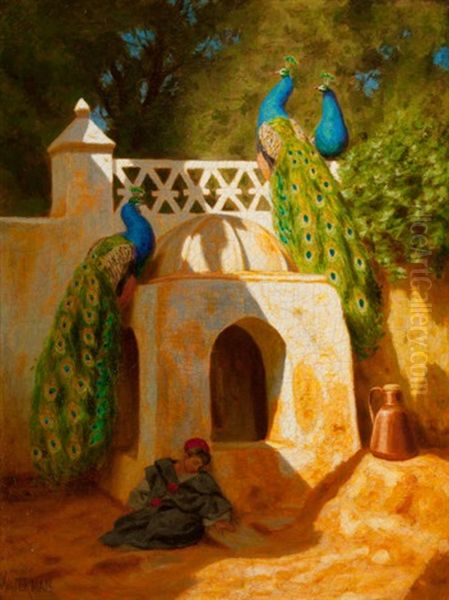 Mosque De Sidi Abdel Rahman Oil Painting by Marcus A. Waterman