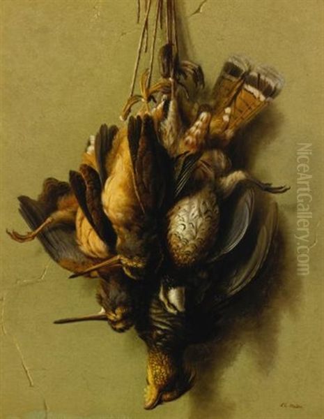 Still Life: Hanging Game Oil Painting by Susan Catherine Waters