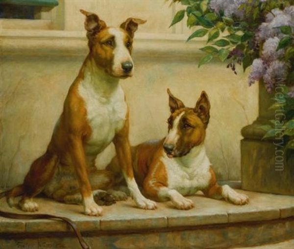 Leo And Susan Oil Painting by Evelyn Mary Watherston