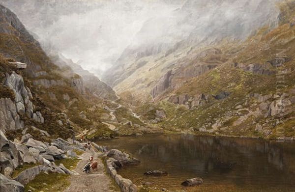 The Gap Of Dunloe, Killarney Oil Painting by Bartholomew Colles Watkins