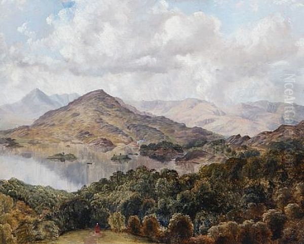 Glengarrif From The Windows Of Roches Hotel Oil Painting by Bartholomew Colles Watkins