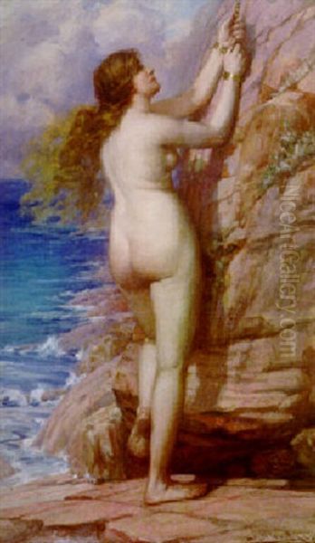 Andromeda Chained To The Rock Oil Painting by John Samuel Watkins