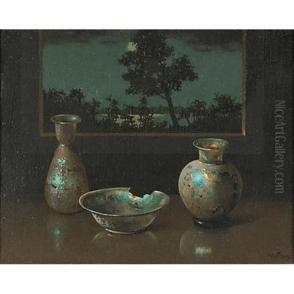 Syro-roman Glass Oil Painting by Harry Willson Watrous