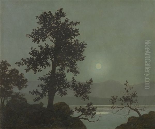 Twilight Oil Painting by Harry Willson Watrous