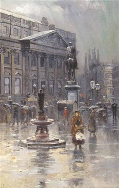 The Mansion House Oil Painting by Charles John Watson