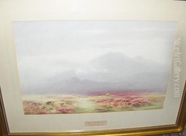 Morn On The Mountain Oil Painting by Charles Edward Ii Brittan