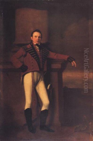 Portrait Of Major General Dudgeon, 58th Regiment Of Foot Oil Painting by George C. Watson