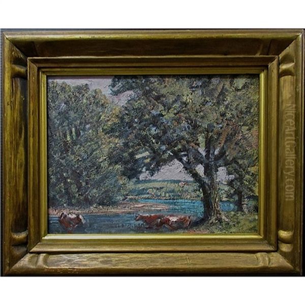 Woodland Idyl Oil Painting by Homer Ransford Watson