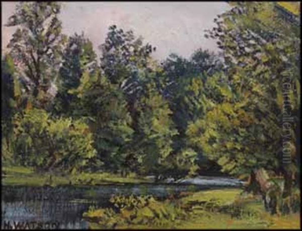 Woodland Idyl Oil Painting by Homer Ransford Watson