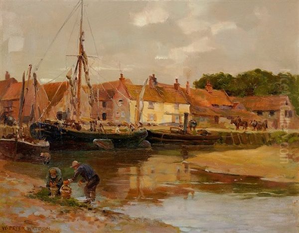 Port En Grande Bretagne Oil Painting by William Peter Watson