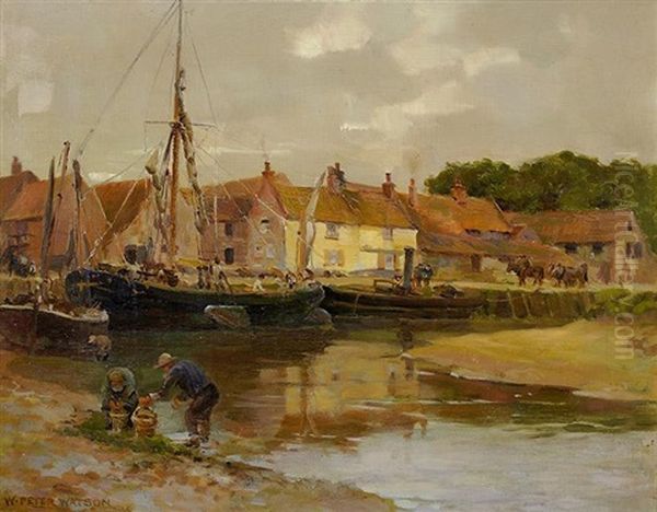 Port En Grande Bretagne Oil Painting by William Peter Watson