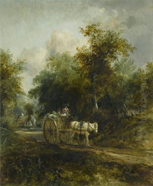 The Market Cart Oil Painting by Frederick Waters Watts