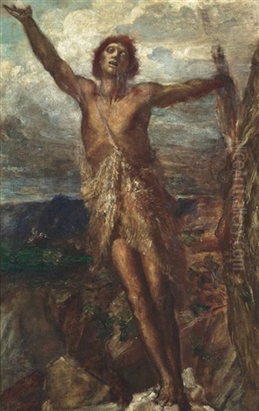 St. John The Baptist Oil Painting by George Frederick Watts