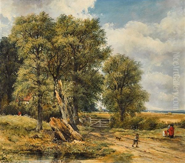 Summer Landscape Oil Painting by William Frederick Watts