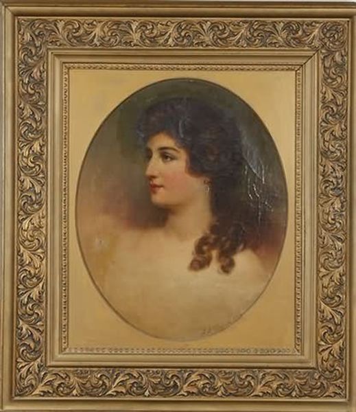 Portrait Of A Young Woman by Samuel Bell Waugh