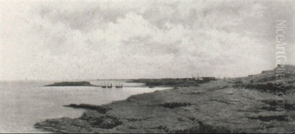 Holy Island Oil Painting by William Cossens Way