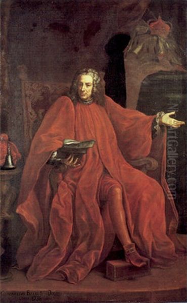 Ritratto Di Constantino Balbi, Doge Di Genova Oil Painting by Enrico (Giovanni E.) Waymer