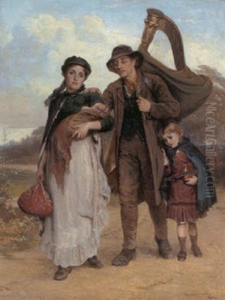 Weary Life Oil Painting by William Harris Weatherhead