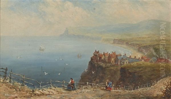 Bobin Hood's Bay Oil Painting by Richard Weatherill