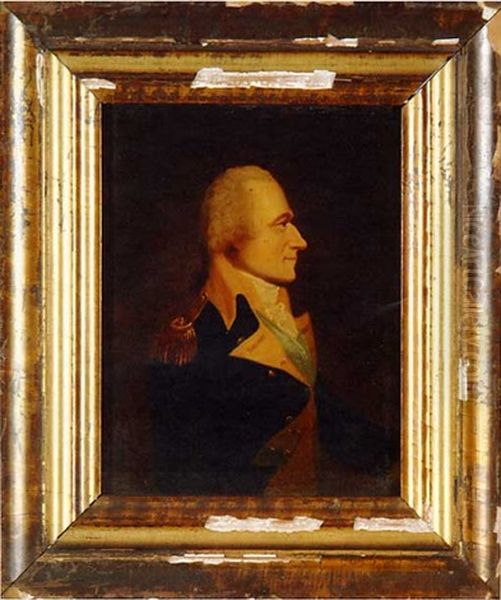 Portrait Of Alexander Hamilton Oil Painting by William J. Weaver