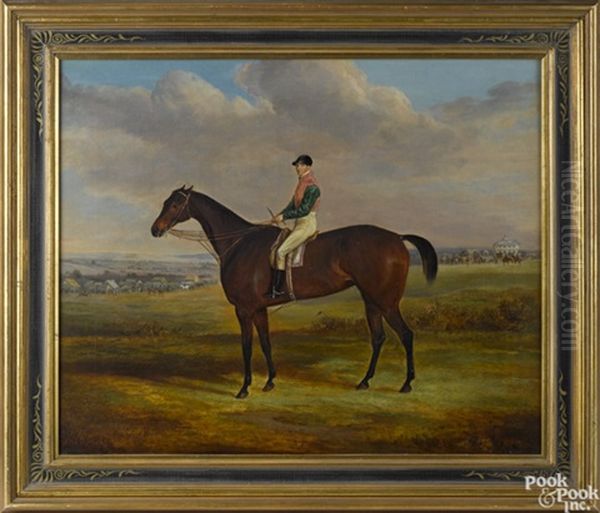 Jockey On Horseback Oil Painting by William Webb